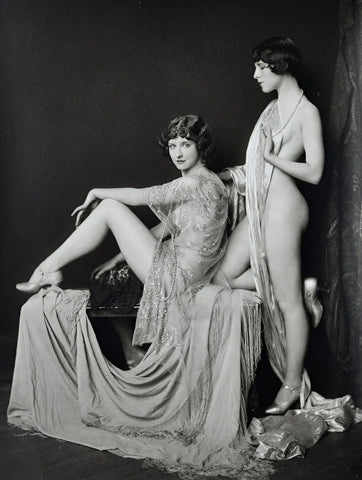 {{ product_title }} Fine Art Print | {{ product_vendor }} Jakero77 Alfred Cheney Johnston - Two Ladies Nude Ziegfeld Follies (1920) - 17" x 22" Print Art Print  Jakero77