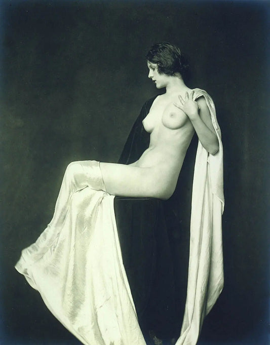 {{ product_title }} Fine Art Print | {{ product_vendor }} Jakero77 Alfred Cheney Johnston - Vintage Nude Pin-Up Girl 1920s - 17"x22" Fine Art Print Art Print  Jakero77