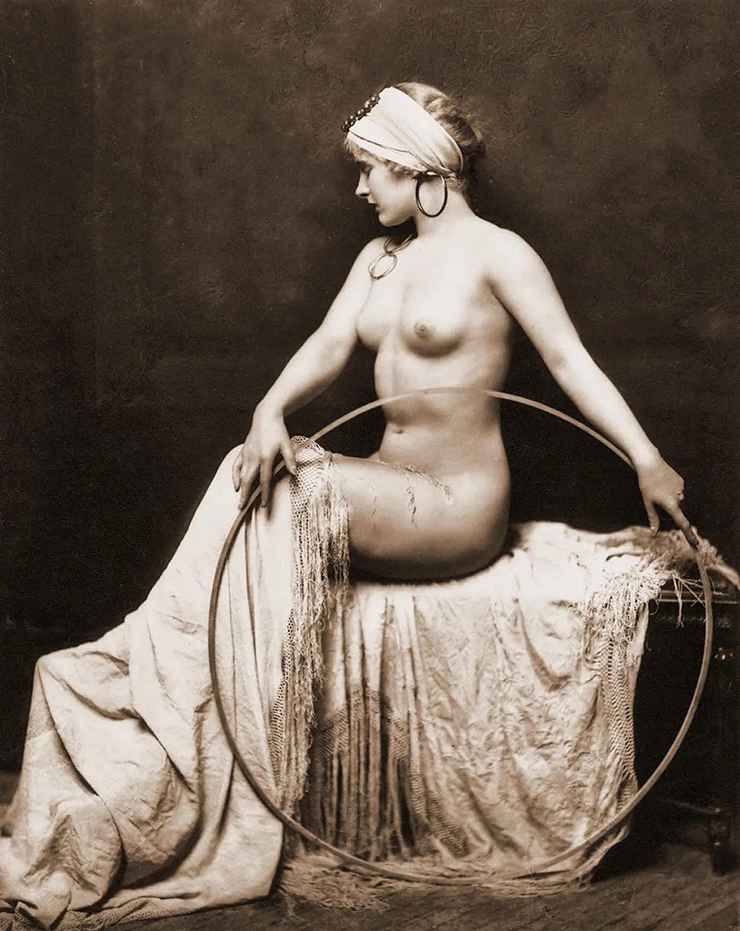 {{ product_title }} Fine Art Print | {{ product_vendor }} Jakero77 Alfred Cheney Johnston - Vintage Nude Woman Risqué (1920s) - 17" x 22" Art Print Art Print  Jakero77