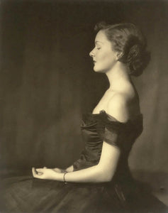 {{ product_title }} Fine Art Print | {{ product_vendor }} Jakero77 Alfred Cheney Johnston - Ziegfeld Elegant Black Dress (1924) - 17" x 22" Art Print Art Print  Jakero77