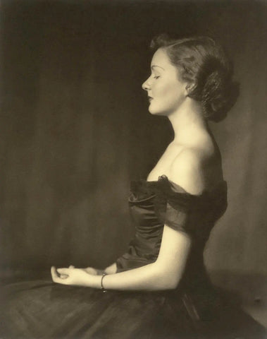 {{ product_title }} Fine Art Print | {{ product_vendor }} Jakero77 Alfred Cheney Johnston - Ziegfeld Elegant Black Dress (1924) - 17" x 22" Art Print Art Print  Jakero77