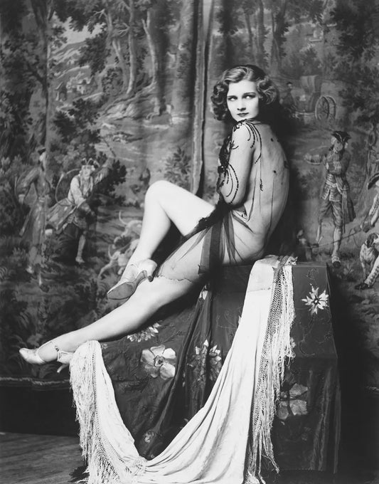 {{ product_title }} Fine Art Print | {{ product_vendor }} Jakero77 Alfred Cheney Johnston - Ziegfeld Follies Dancer Drucilla Strain (1915) - 17" x 22" Fine Art Print Art Print  Jakero77
