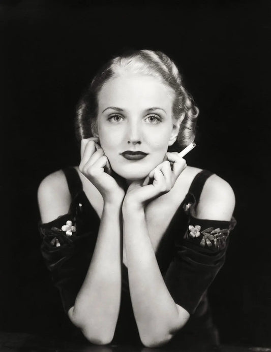 {{ product_title }} Fine Art Print | {{ product_vendor }} Jakero77 Alfred Cheney Johnston - Ziegfeld Girl Cigarette Glamorous (1920s) - 17"x22" Print Art Print  Jakero77