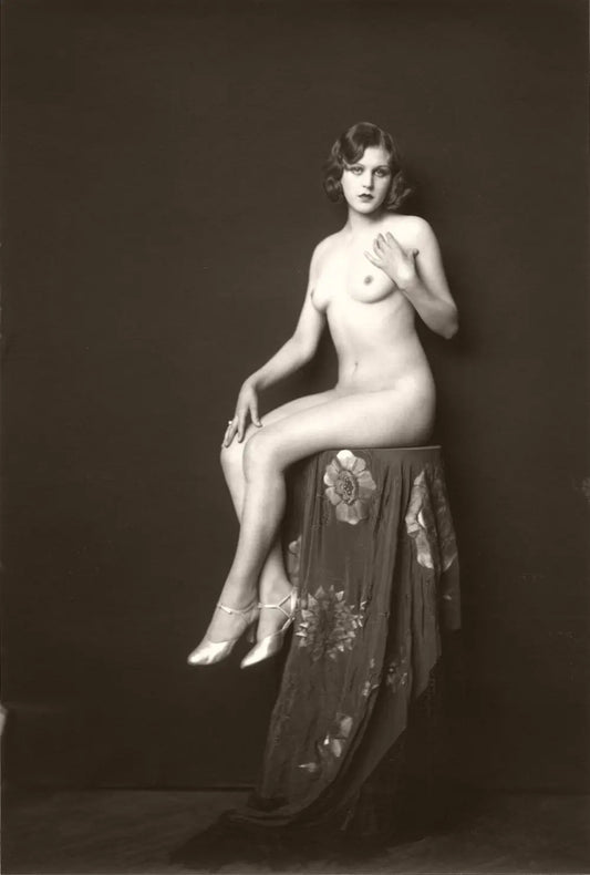 {{ product_title }} Fine Art Print | {{ product_vendor }} Jakero77 Alfred Cheney Johnston - (1925) Nude Ziegfeld Follies Girl - 17" x 22" Art Print Art Print  Jakero77