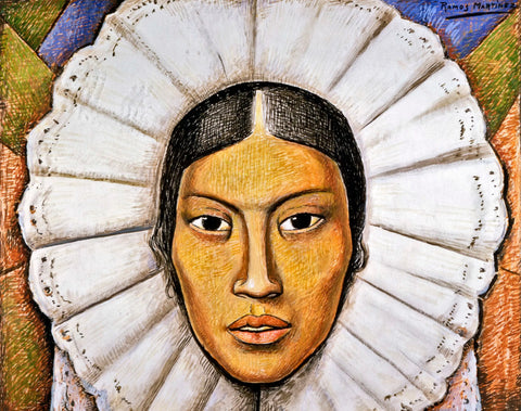 {{ product_title }} Fine Art Print | {{ product_vendor }} Jakero77 Alfredo Ramos Martinez - Woman from Tehuantepec (1930) - 17"x22" Fine Art Print Art Print  Jakero77