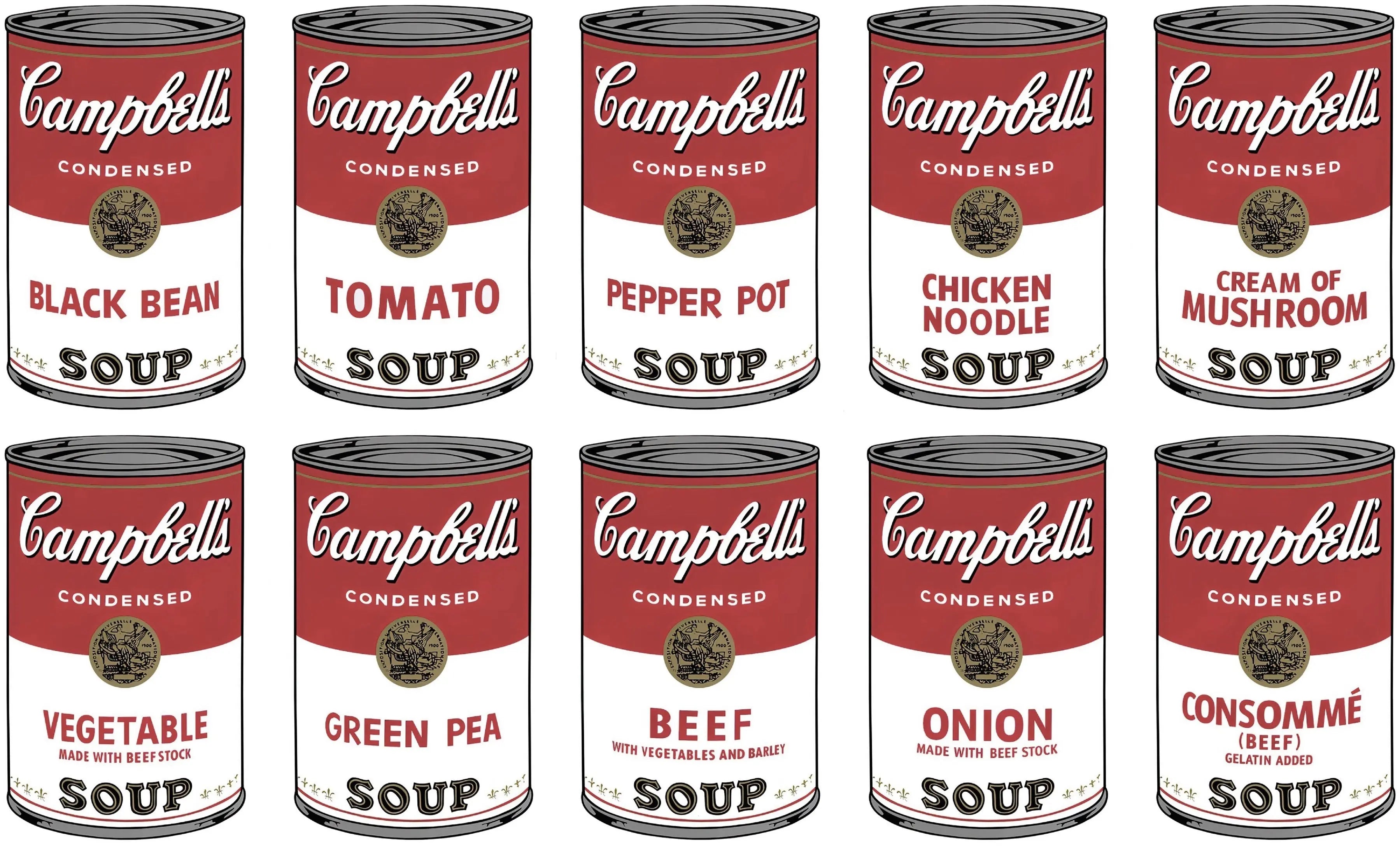 {{ product_title }} Fine Art Print | {{ product_vendor }} Jakero77 Andy Warhol 1984 Signed Campbell's Soup Cans - "17 x 22" Fine Art Print Art Print  Jakero77