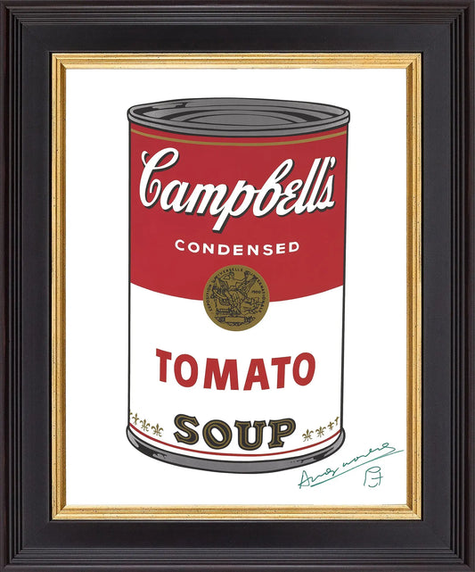 {{ product_title }} Fine Art Print | {{ product_vendor }} Jakero77 Andy Warhol Original 1984 Signed Campbell's Tomato Soup Can - 20"x11.5" Fine Art Print Art Print  Jakero77