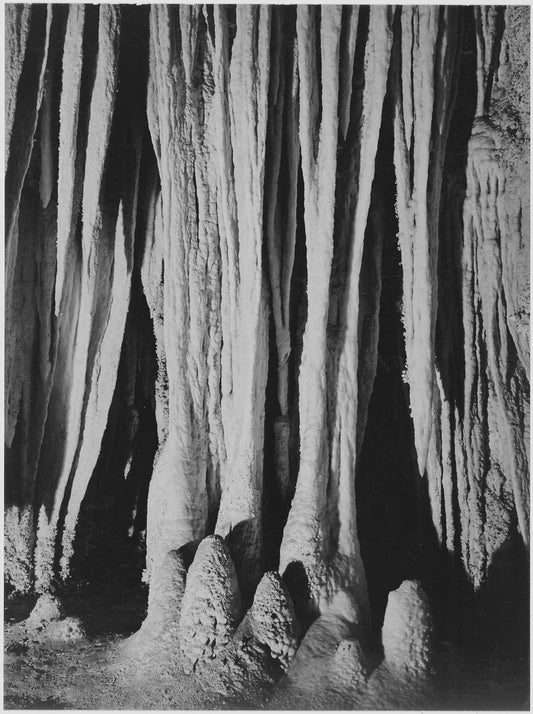 {{ product_title }} Fine Art Print | {{ product_vendor }} Jakero77 Ansel Adams - Big Room Near Temple of the Sun Carlsbad Caverns (1941) - 17" x 22" Fine Art Print Art Print  Jakero77