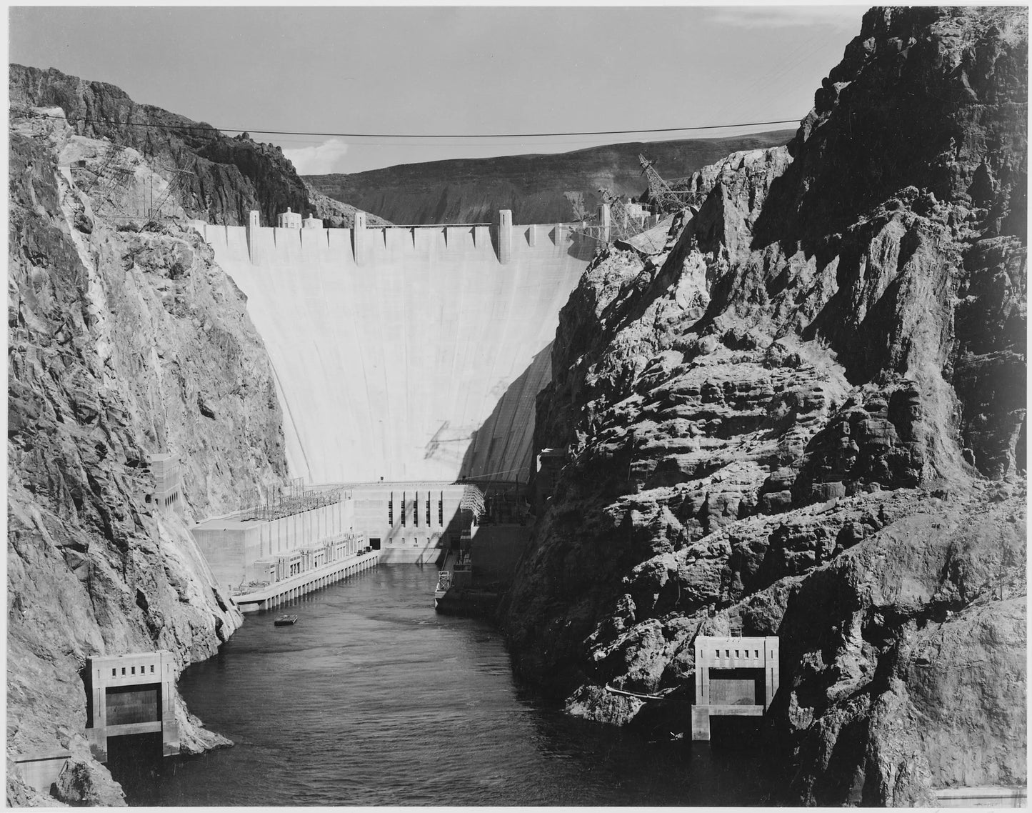 {{ product_title }} Fine Art Print | {{ product_vendor }} Jakero77 Ansel Adams - Boulder Dam From Across Colorado River (1942) - 17" x 22" Art Print Art Print  Jakero77