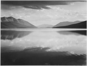 {{ product_title }} Fine Art Print | {{ product_vendor }} Jakero77 Ansel Adams - Evening, McDonald Lake Glacier National Park Montana (1941) - 17"x22" Fine Art Print Art Print  Jakero77