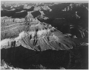 {{ product_title }} Fine Art Print | {{ product_vendor }} Jakero77 Ansel Adams - Grand Canyon Mountain Shadows Arizona (1941) - 17" x 22" Art Print Art Print  Jakero77