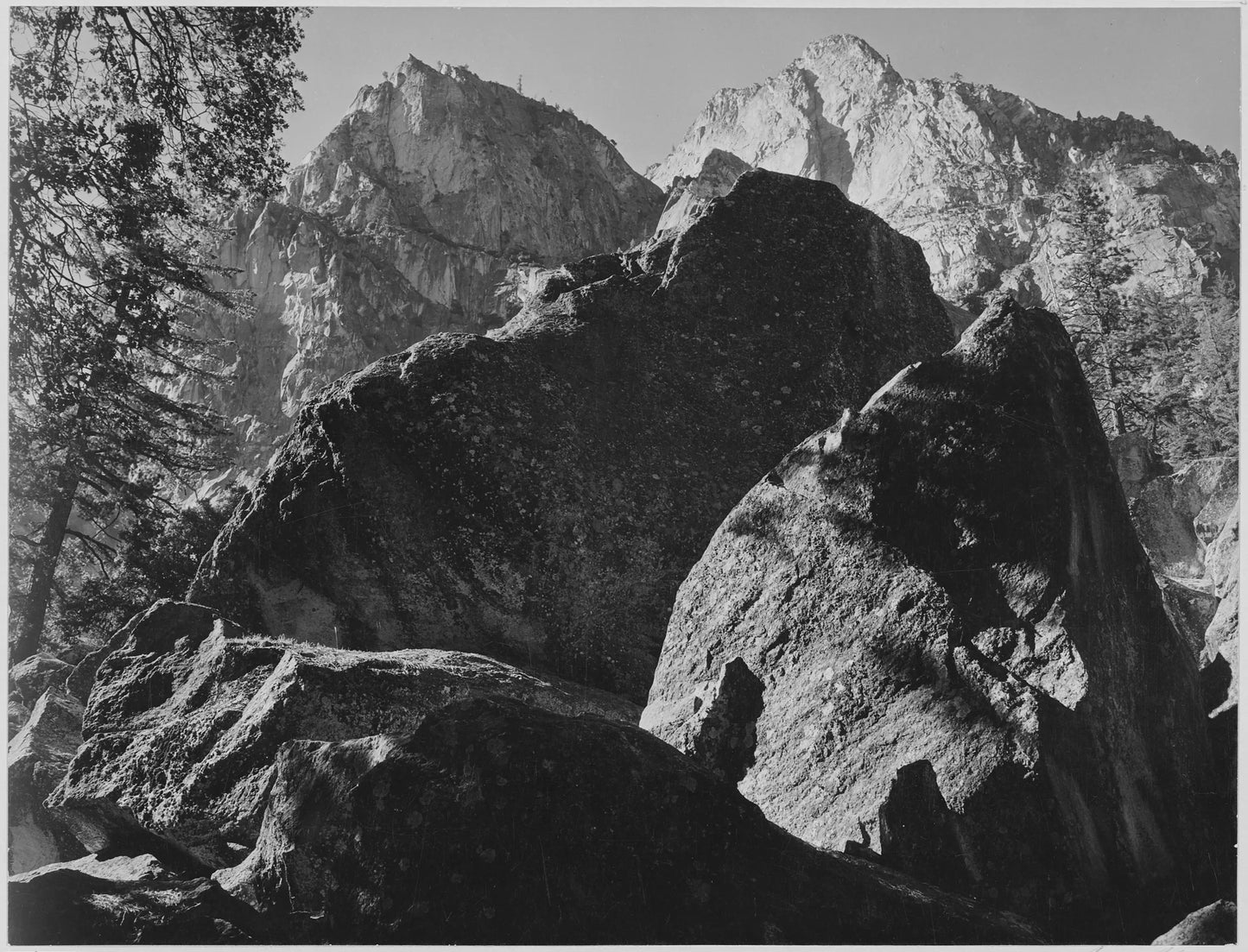 {{ product_title }} Fine Art Print | {{ product_vendor }} Jakero77 Ansel Adams - Grand Sentinel King's River Canyon California (1941) - 17"x22" Print Art Print  Jakero77