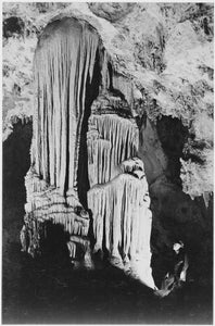 {{ product_title }} Fine Art Print | {{ product_vendor }} Jakero77 Ansel Adams - Illuminated Stalactite King's Palace Cavern Carlsbad New Mexico (1941) - 17"x22" Print Art Print  Jakero77