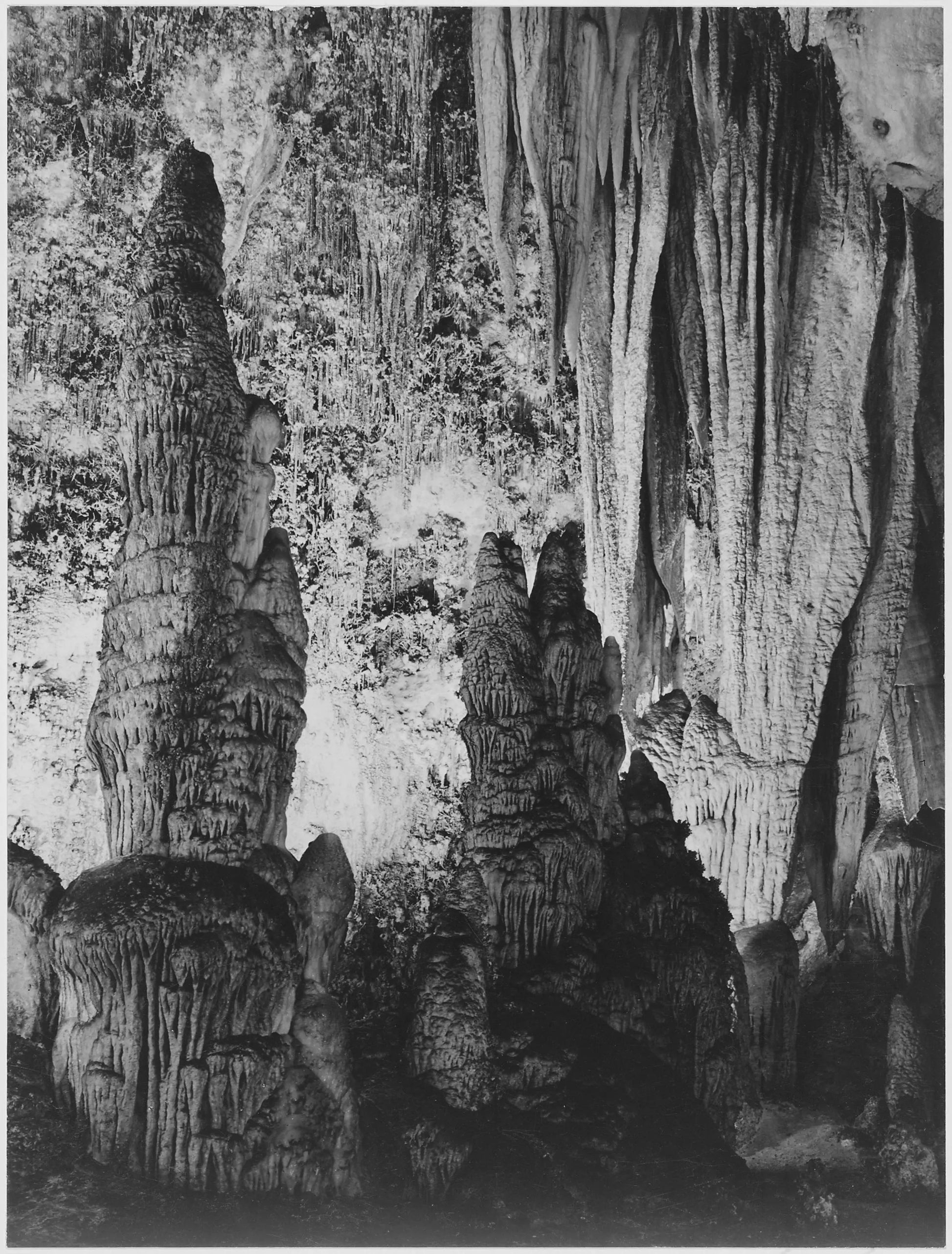 {{ product_title }} Fine Art Print | {{ product_vendor }} Jakero77 Ansel Adams - Large Stalagmite & Onyx Drapes King's Palace (1941) - 17" x 22" Print Art Print  Jakero77