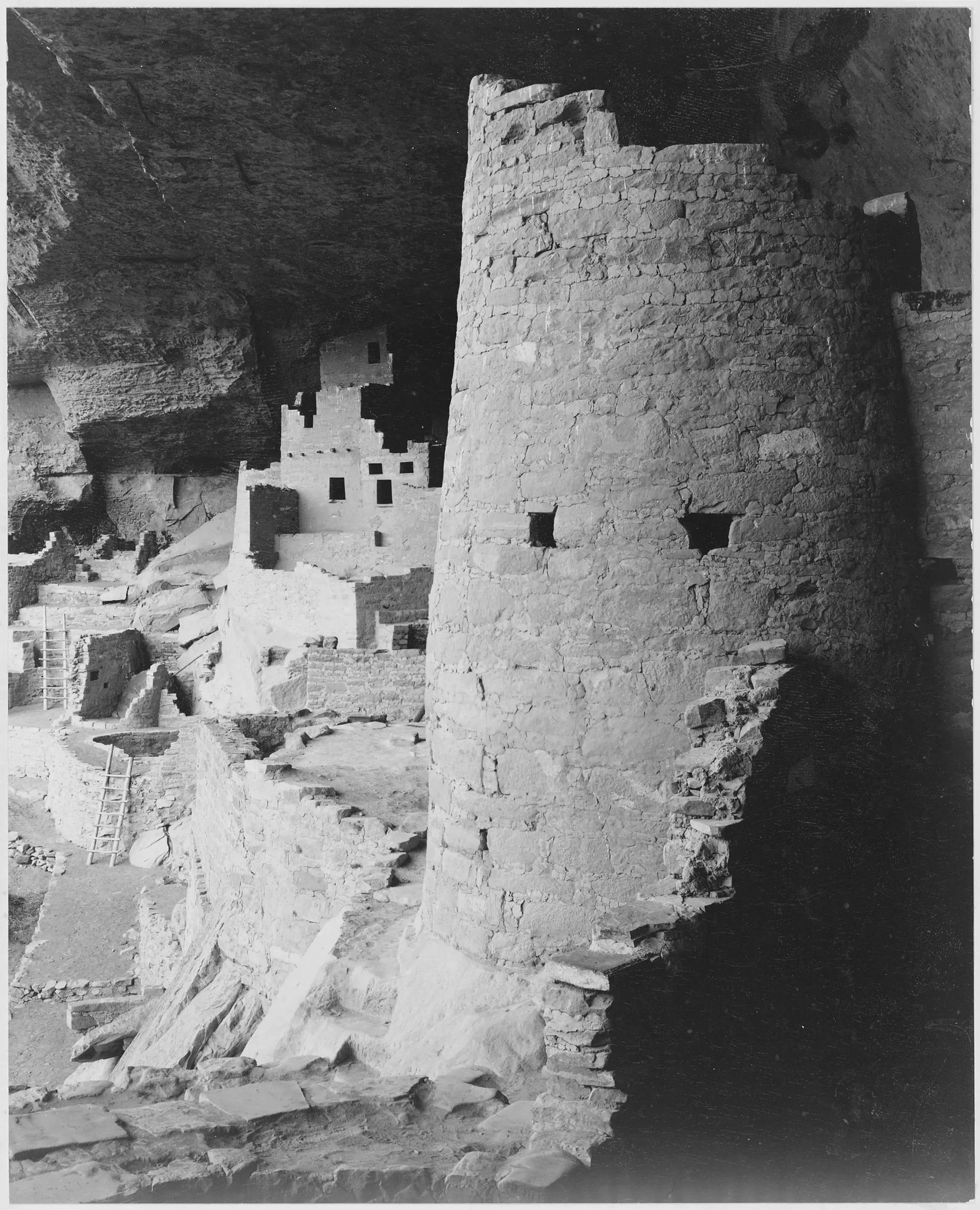 {{ product_title }} Fine Art Print | {{ product_vendor }} Jakero77 Ansel Adams - Mesa Verde Cliff Palace Colorado (1933) - 17" x 22" Fine Art Print Art Print  Jakero77