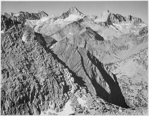 {{ product_title }} Fine Art Print | {{ product_vendor }} Jakero77 Ansel Adams - Mount Brewer King's River Canyon (1936) - 17" x 22" Fine Art Print Art Print  Jakero77