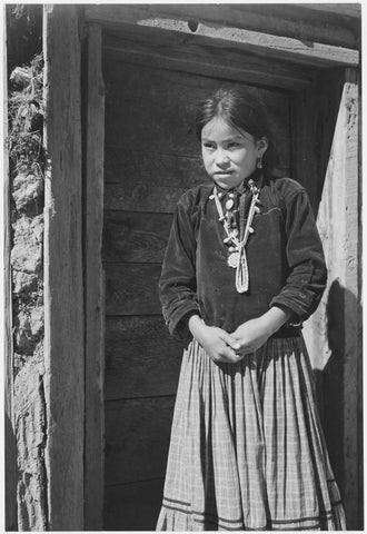{{ product_title }} Fine Art Print | {{ product_vendor }} Jakero77 Ansel Adams - Navajo Girl Canyon de Chelle Arizona (1941) - 17"x22" Fine Art Print Art Print  Jakero77