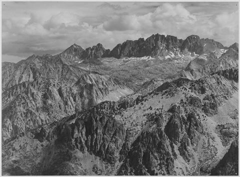 {{ product_title }} Fine Art Print | {{ product_vendor }} Jakero77 Ansel Adams - North Palisade From Windy Point, King's River Canyon, CA (1936) - 17" x 22" Fine Art Print Art Print  Jakero77