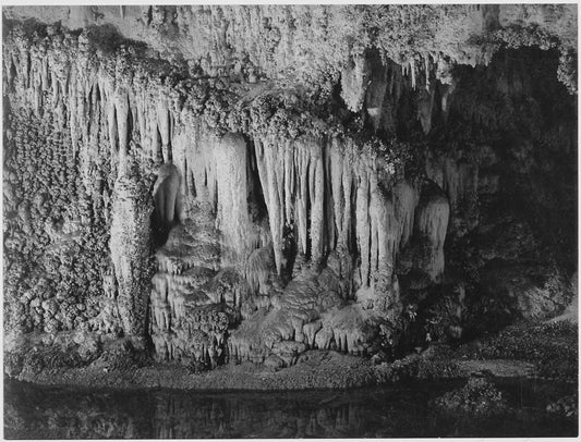 {{ product_title }} Fine Art Print | {{ product_vendor }} Jakero77 Ansel Adams - Pool in King's Palace Guillotine Drapes Carlsbad (1941) - 17" x 22" Fine Art Print Art Print  Jakero77