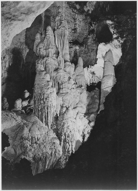 {{ product_title }} Fine Art Print | {{ product_vendor }} Jakero77 Ansel Adams - Rock Formations Carlsbad Caverns New Mexico (1941) - 17" x 22" Print Art Print  Jakero77