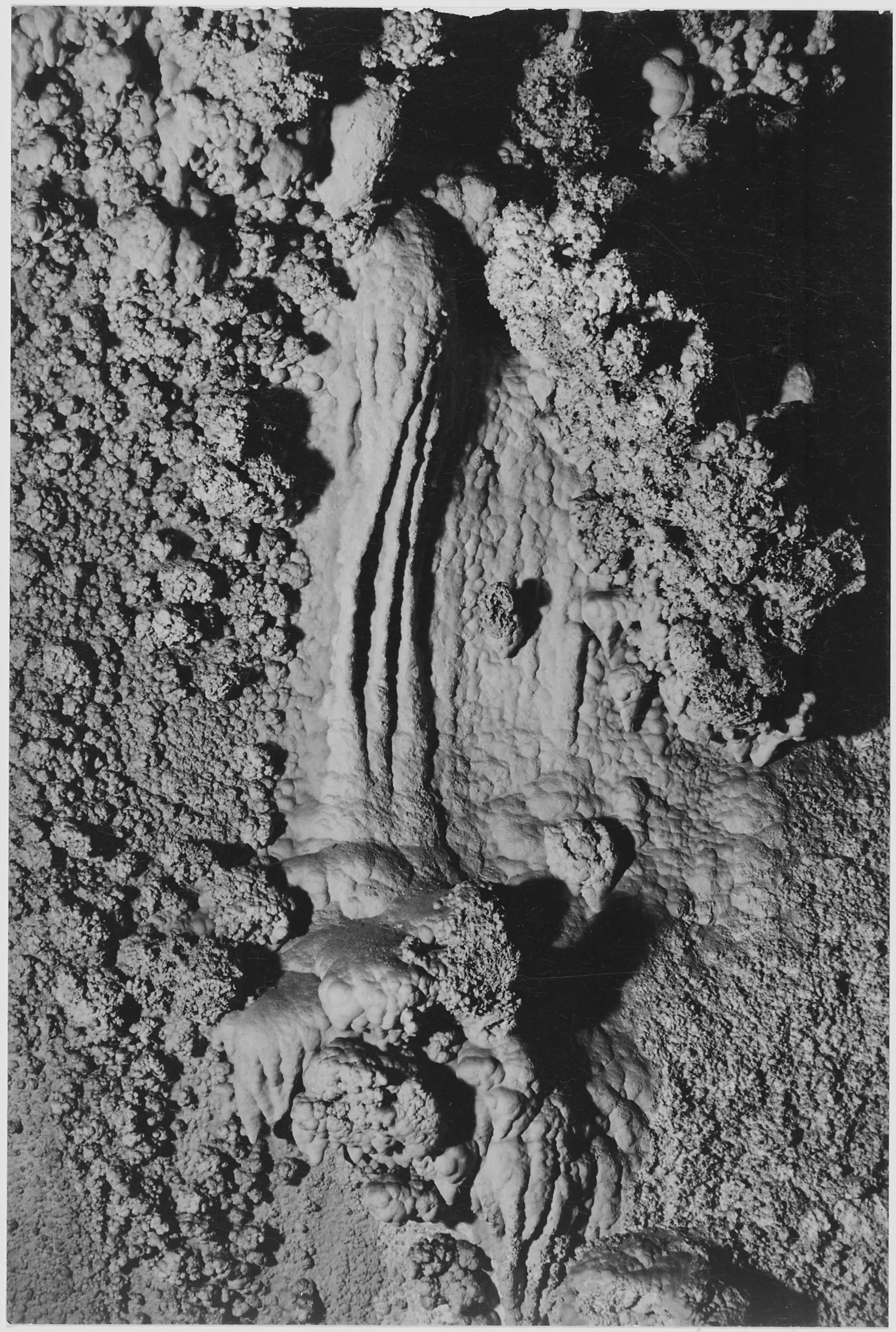 {{ product_title }} Fine Art Print | {{ product_vendor }} Jakero77 Ansel Adams - Stalactite in Queen's Chamber Caverns, NM (1941) - 17" x 22" Print Art Print  Jakero77