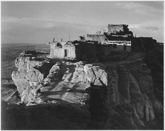 {{ product_title }} Fine Art Print | {{ product_vendor }} Jakero77 Ansel Adams - Walpi Arizona (1941) Mountaintop City - 17" x 22" Fine Art Print Art Print  Jakero77