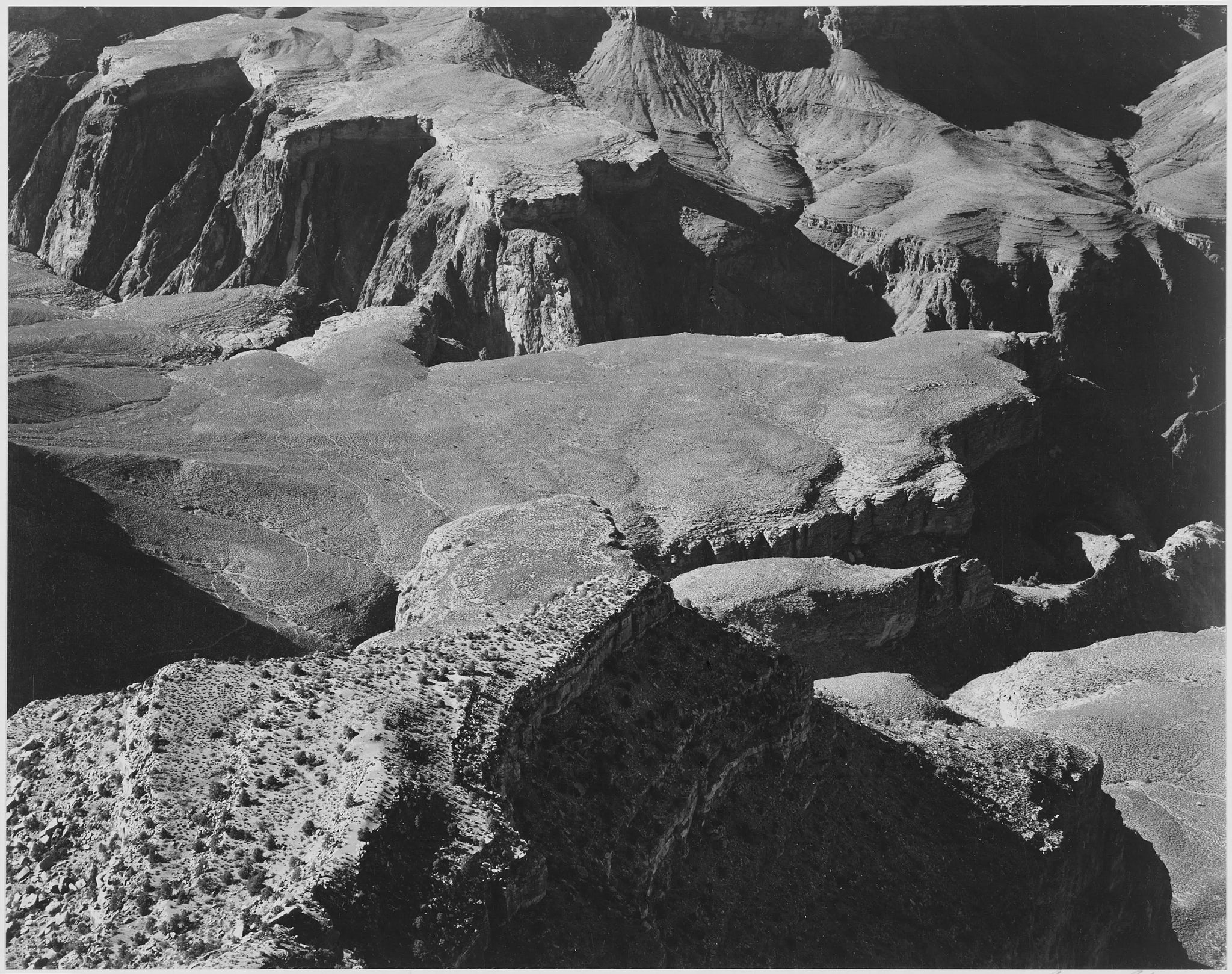 {{ product_title }} Fine Art Print | {{ product_vendor }} Jakero77 Ansel Adams - Yava Point Rock Formations & Valley Grand Canyon (1941) - 17" x 22" Fine Art Print Art Print  Jakero77