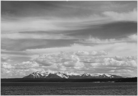 {{ product_title }} Fine Art Print | {{ product_vendor }} Jakero77 Ansel Adams - Yellowstone Lake Mount Sheridan Wyoming (1936) - 17" x 22" Art Print Art Print  Jakero77
