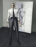 {{ product_title }} Fine Art Print | {{ product_vendor }} Jakero77 Anton Räderscheidt - Self-Portrait (1928) Signed - 17" x 22" Fine Art Print Art Print  Jakero77