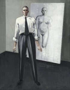 {{ product_title }} Fine Art Print | {{ product_vendor }} Jakero77 Anton Räderscheidt - Self-Portrait (1928) Signed - 17" x 22" Fine Art Print Art Print  Jakero77