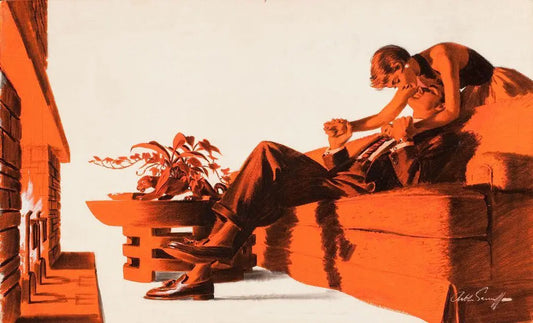 {{ product_title }} Fine Art Print | {{ product_vendor }} Jakero77 Arthur Sarnoff - And The Big Bad Wolf (1956) Signed - 17" x 22" Fine Art Print Art Print  Jakero77