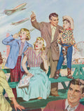 {{ product_title }} Fine Art Print | {{ product_vendor }} Jakero77 Arthur Sarnoff - At the Air Races (1955) Vintage Retro -17" x 22" Fine Art Print Art Print  Jakero77