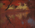 {{ product_title }} Fine Art Print | {{ product_vendor }} Jakero77 Arthur Sarnoff - Autumn Reflection (1950s) Signed - 17" x 22" Fine Art Print Art Print  Jakero77