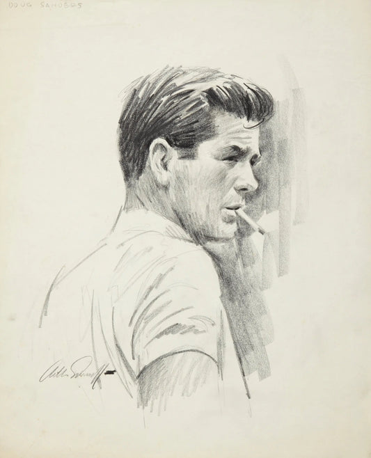 {{ product_title }} Fine Art Print | {{ product_vendor }} Jakero77 Arthur Sarnoff - Golf Pro Doug Sanders 1960s Signed - 17" x 22" Fine Art Print Art Print  Jakero77