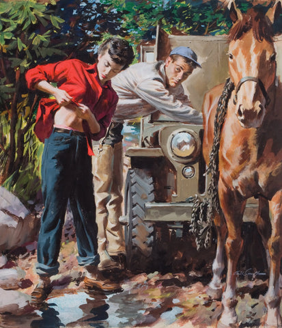 {{ product_title }} Fine Art Print | {{ product_vendor }} Jakero77 Arthur Sarnoff - I Do As I Please (1953) Signed - 17" x 22" Fine Art Print Art Print  Jakero77