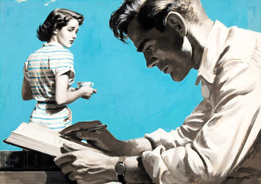 {{ product_title }} Fine Art Print | {{ product_vendor }} Jakero77 Arthur Sarnoff - If You Go Now (1951) Signed - 17" x 22" Fine Art Print Art Print  Jakero77