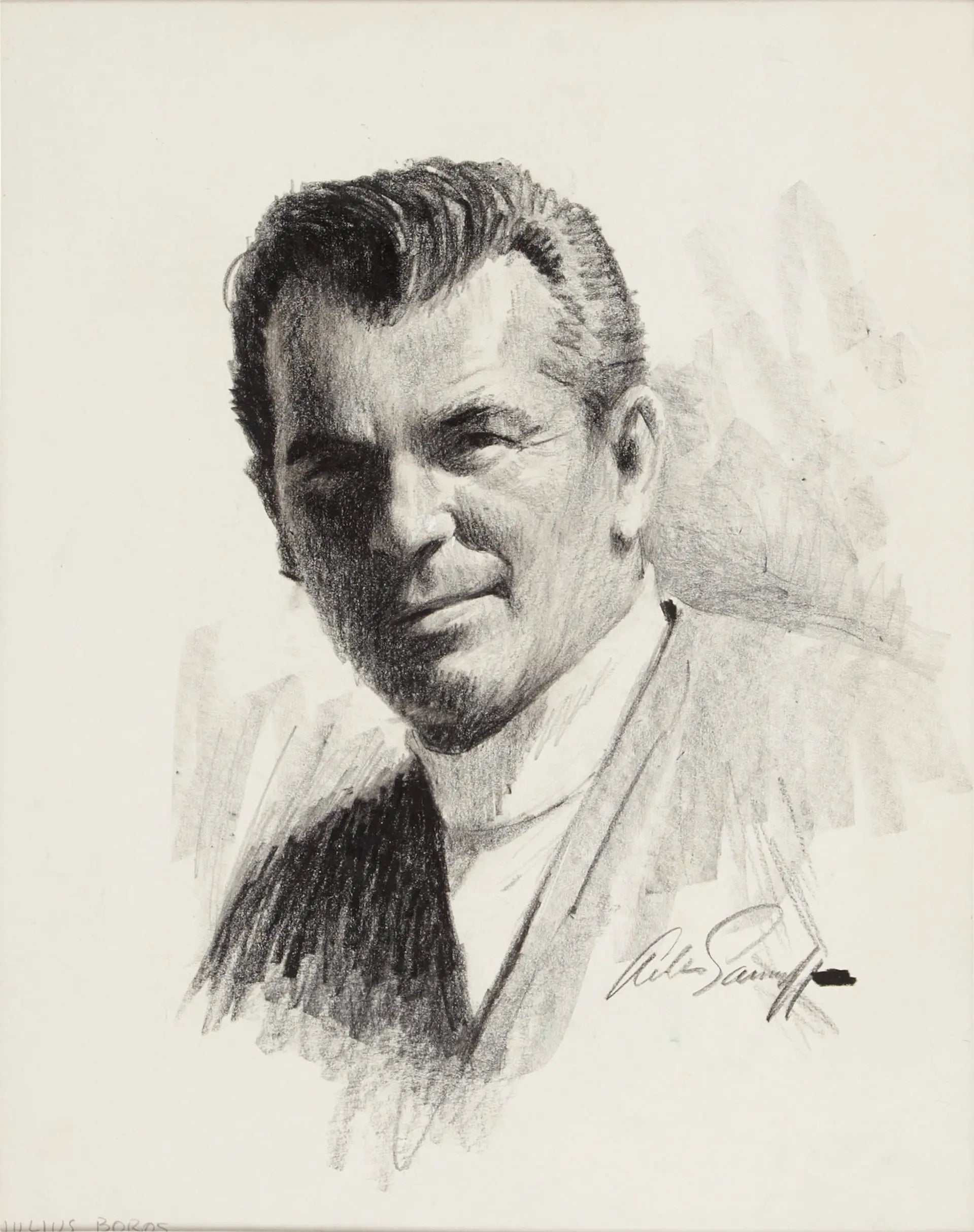 {{ product_title }} Fine Art Print | {{ product_vendor }} Jakero77 Arthur Sarnoff - Julius Boros Portrait (1950s) Signed - 17" x 22" Fine Art Print Art Print  Jakero77