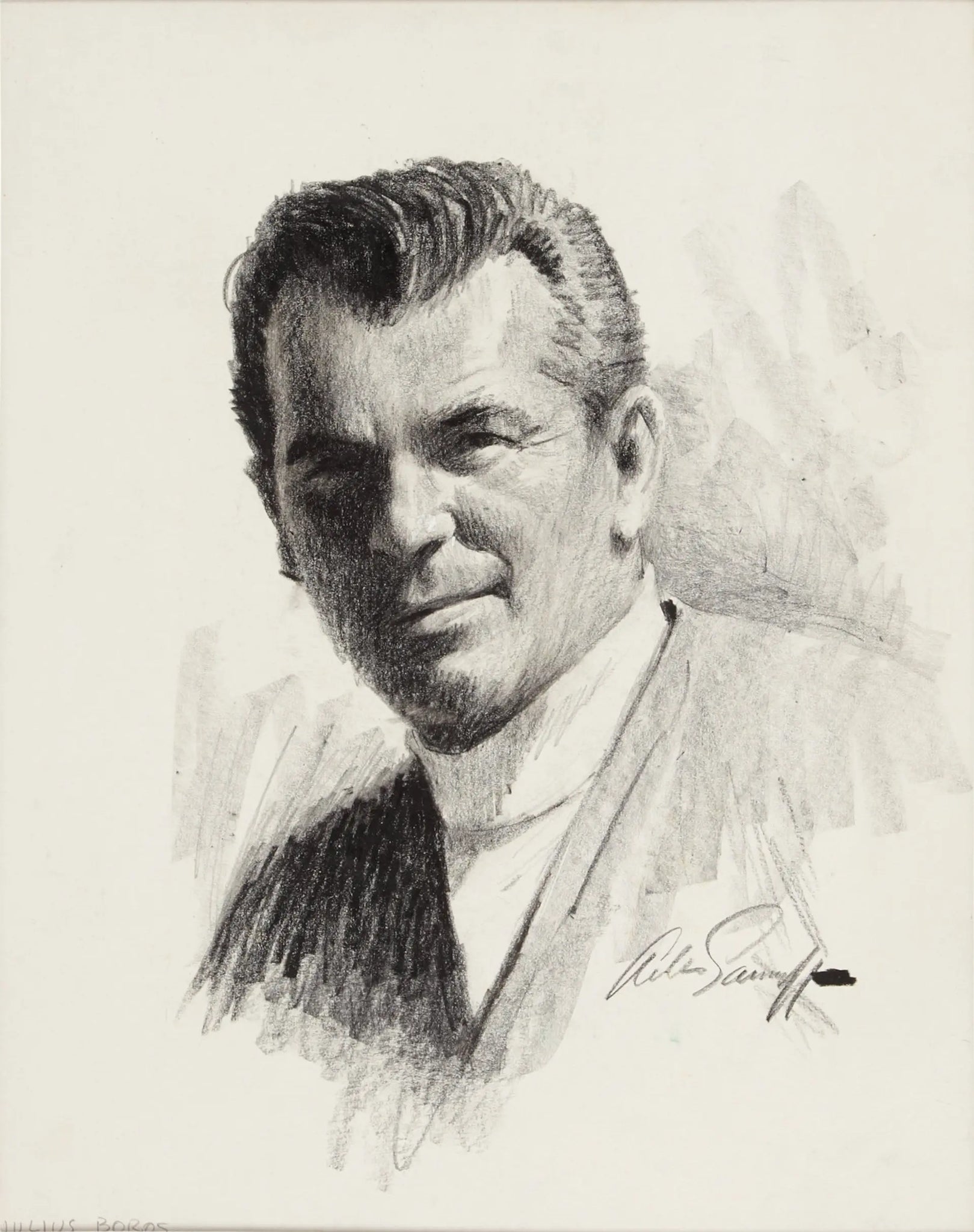 {{ product_title }} Fine Art Print | {{ product_vendor }} Jakero77 Arthur Sarnoff - Julius Boros Portrait (1950s) Signed - 17" x 22" Fine Art Print Art Print  Jakero77