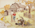{{ product_title }} Fine Art Print | {{ product_vendor }} Jakero77 Arthur Sarnoff - Pastoral Romantic Couple 1950s Signed - 17" x 22" Fine Art Print Art Print  Jakero77