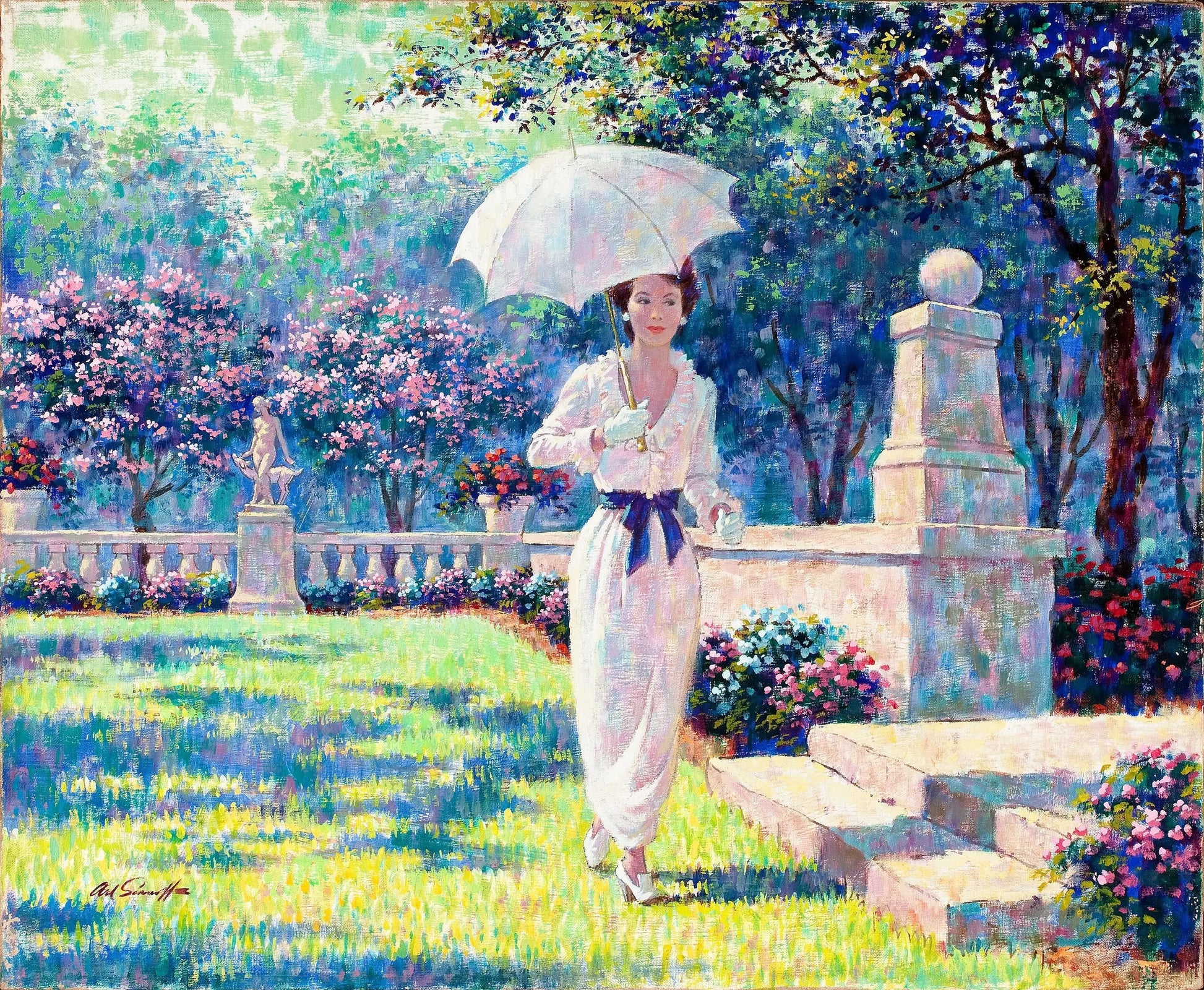 {{ product_title }} Fine Art Print | {{ product_vendor }} Jakero77 Arthur Sarnoff - Spring Rhapsody Belle (1950s) Signed - 17" x 22" Fine Art Print Art Print  Jakero77