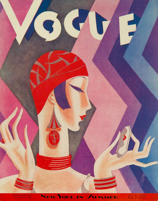{{ product_title }} Fine Art Print | {{ product_vendor }} Jakero77 Benito - Vintage Vogue New York in Summer Fashion (1926) - 17" x 22" Art Print Art Print  Jakero77