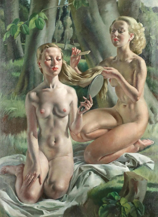 {{ product_title }} Fine Art Print | {{ product_vendor }} Jakero77 Bernard Fleetwood Walker - The Toilet 1920s Nudes - 17" x 22" Fine Art Print Art Print  Jakero77