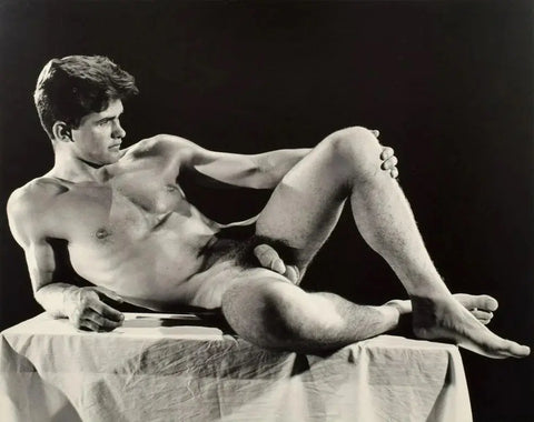 {{ product_title }} Fine Art Print | {{ product_vendor }} Jakero77 Bruce Bellas Good Looking Nude Male Gay Interest Vintage - 17" x 22" Art Print - 1820 Art Print  Jakero77