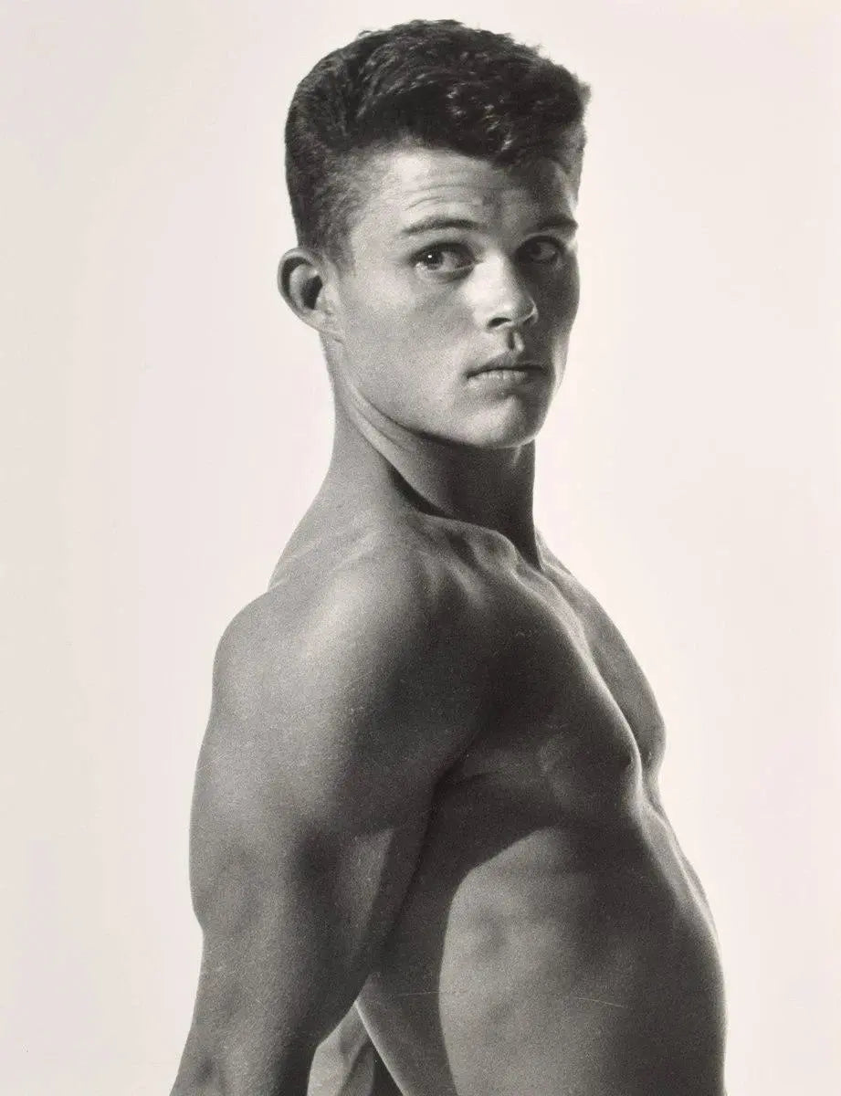 {{ product_title }} Fine Art Print | {{ product_vendor }} Jakero77 Bruce Bellas Handsome Topless Male Profile Muscular Gay - 17"x22" Fine Art Print - 1740 Art Print  Jakero77