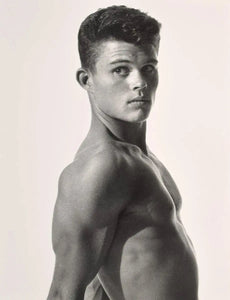 {{ product_title }} Fine Art Print | {{ product_vendor }} Jakero77 Bruce Bellas Handsome Topless Male Profile Muscular Gay - 17"x22" Fine Art Print - 1740 Art Print  Jakero77