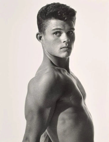 {{ product_title }} Fine Art Print | {{ product_vendor }} Jakero77 Bruce Bellas Handsome Topless Male Profile Muscular Gay - 17"x22" Fine Art Print - 1740 Art Print  Jakero77