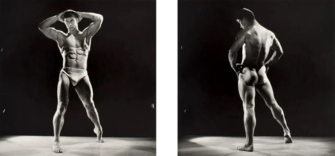 {{ product_title }} Fine Art Print | {{ product_vendor }} Jakero77 Bruce Bellas Nude Male Butt Physique Vintage Gay Interest - 17"x22" Fine Art Print - 1968 Art Print  Jakero77