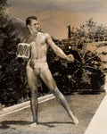 {{ product_title }} Fine Art Print | {{ product_vendor }} Jakero77 Bruce Bellas Nude Male Loin Cloth Backyard Gay Interest - 17"x22" Fine Art Print - 2023 Art Print  Jakero77