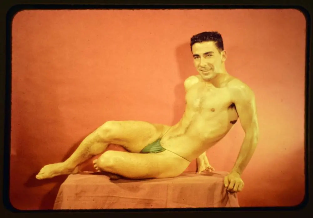 {{ product_title }} Fine Art Print | {{ product_vendor }} Jakero77 Bruce Bellas Vintage 1960s Gay Nude Male in Loin Cloth - 17" x 22" Fine Art Print - 2040 Art Print  Jakero77