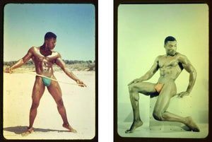 {{ product_title }} Fine Art Print | {{ product_vendor }} Jakero77 Bruce Bellas Vintage Black Man in Loin Cloth Gay Interest - 17"x22" Print - 1946 Art Print  Jakero77